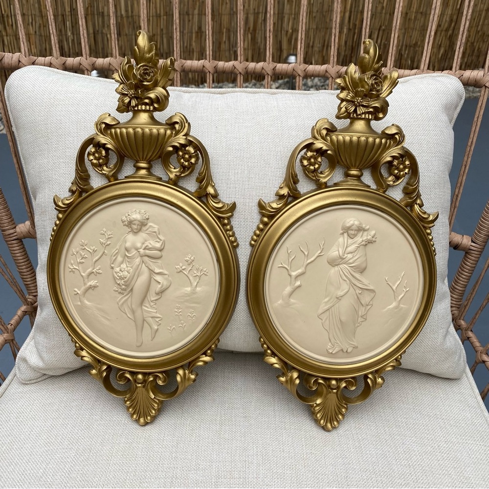 Vintage Syroco Goddess Wall Decor